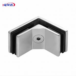 90 Degree Glass to Glass Angle Bracket Railing Fittings Stainless Steel Corner Clip Glass Clamp