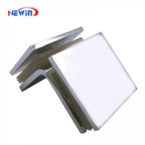 90-Degree Partition Glass Clamp (Stainless Steel/Brass)