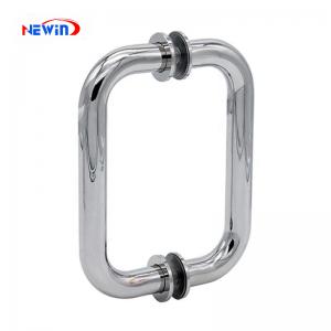 American Style Bathroom Round Tubular Glass Door Pull Handle