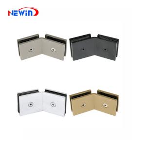 Bathroom Glass Door Accessories Brass Glass Door Clamp for Shower Screen Double Sides 135 Degree