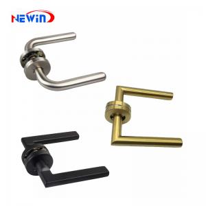 Custom Modern SUS304 Main Entry Design Interior Bedroom Tubular Stainless Steel Set Wood Door Lever Handles