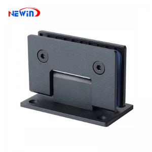 Factory Custom Modern 90° Glass Shower Heavy Duty Fixing Clip Glass Door Hinge Black Stainless Steel Brass Hardware Accessories