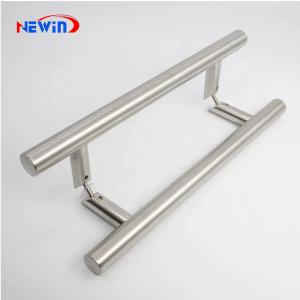 Handle 45 Degree Slanted Foot Column Inlaid With Aluminum Producers Customizable Size Hardware Custom Hand Glass Door Handle