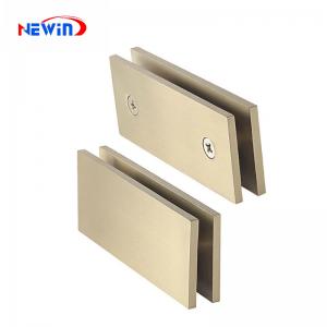 Modern Hot Sale Custom Solid Brass Glass Connector Bathroom Shower Frameless Hidden Glass Door Clamp