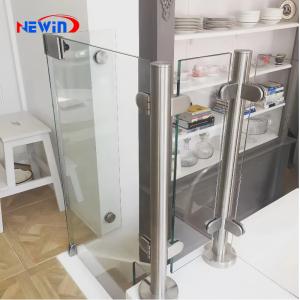 Modern Outdoor Glass Balcony and Staircase Railings with 304/316 Stainless Steel Balustrade