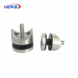 Satin Mirror 30mm Round Stainless Steel Clamp Clip Glass Holder Stand off for Railing System
